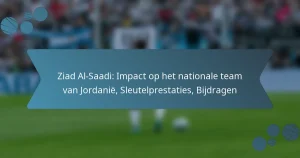 Ziad Al-Saadi: Impact op het nationale team van Jordanië, Sleutelprestaties, Bijdragen